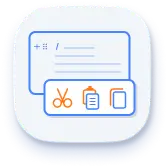 Block Editor for Angular with clipboard operations.