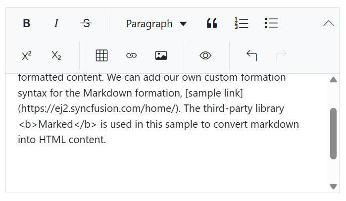 The Angular markdown editor with floating toolbar.