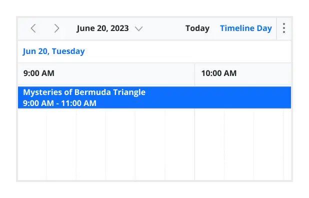Illustration of timescale options in Angular Scheduler.