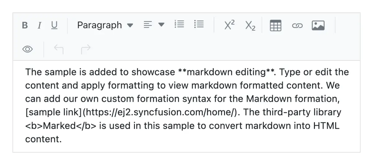 Full screen text editor in Blazor WYSIWYG HTML editor.