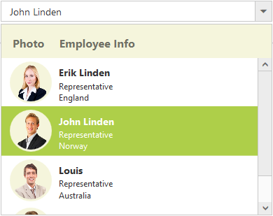 ASP.NET Dropdown List with Header template in selection list