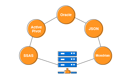 OLAP and relational data binding in ASP.NET Web Forms Pivot and OLAP browser