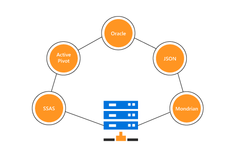 OLAP and relational data binding in ASP.NET Web Forms pivot grid control