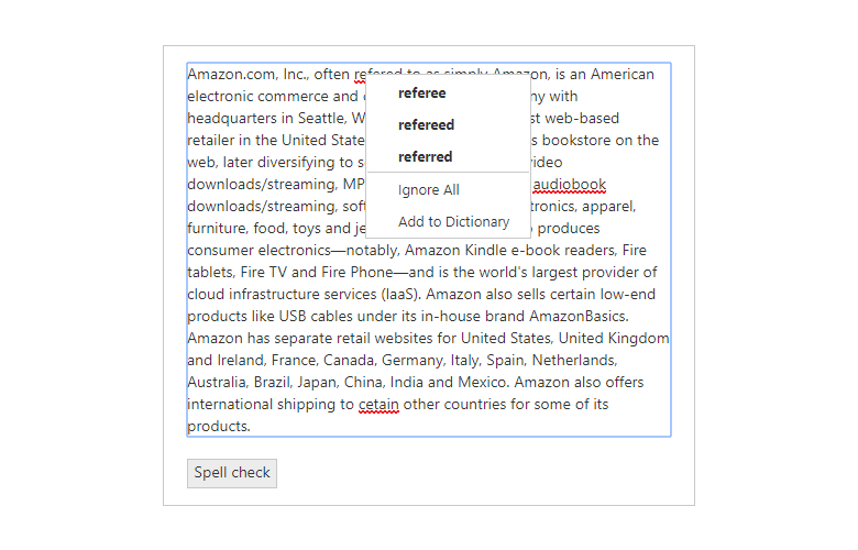 Maximum suggestion Menu