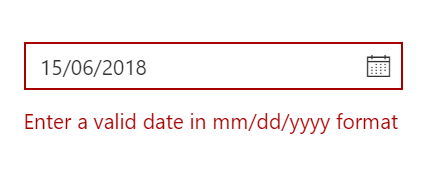 Form support and date validation in ASP.NET Core DatePicker Control