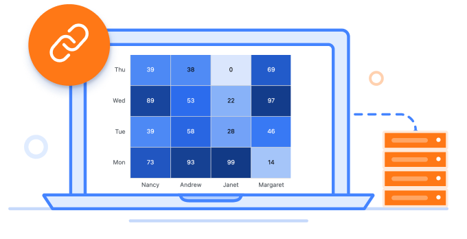 Data Binding in ASP.NET Core HeatMap Chart