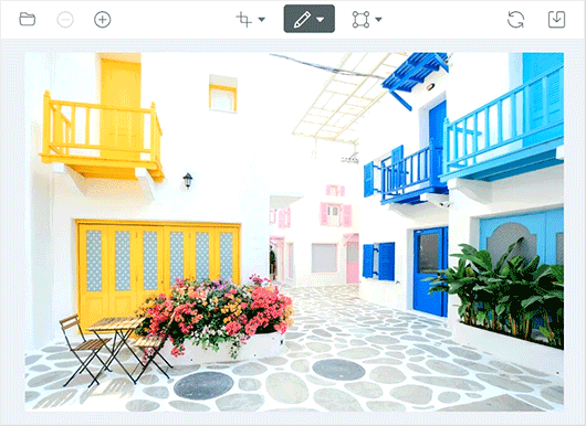 ASP.NET Core Image Editor freehand drawing