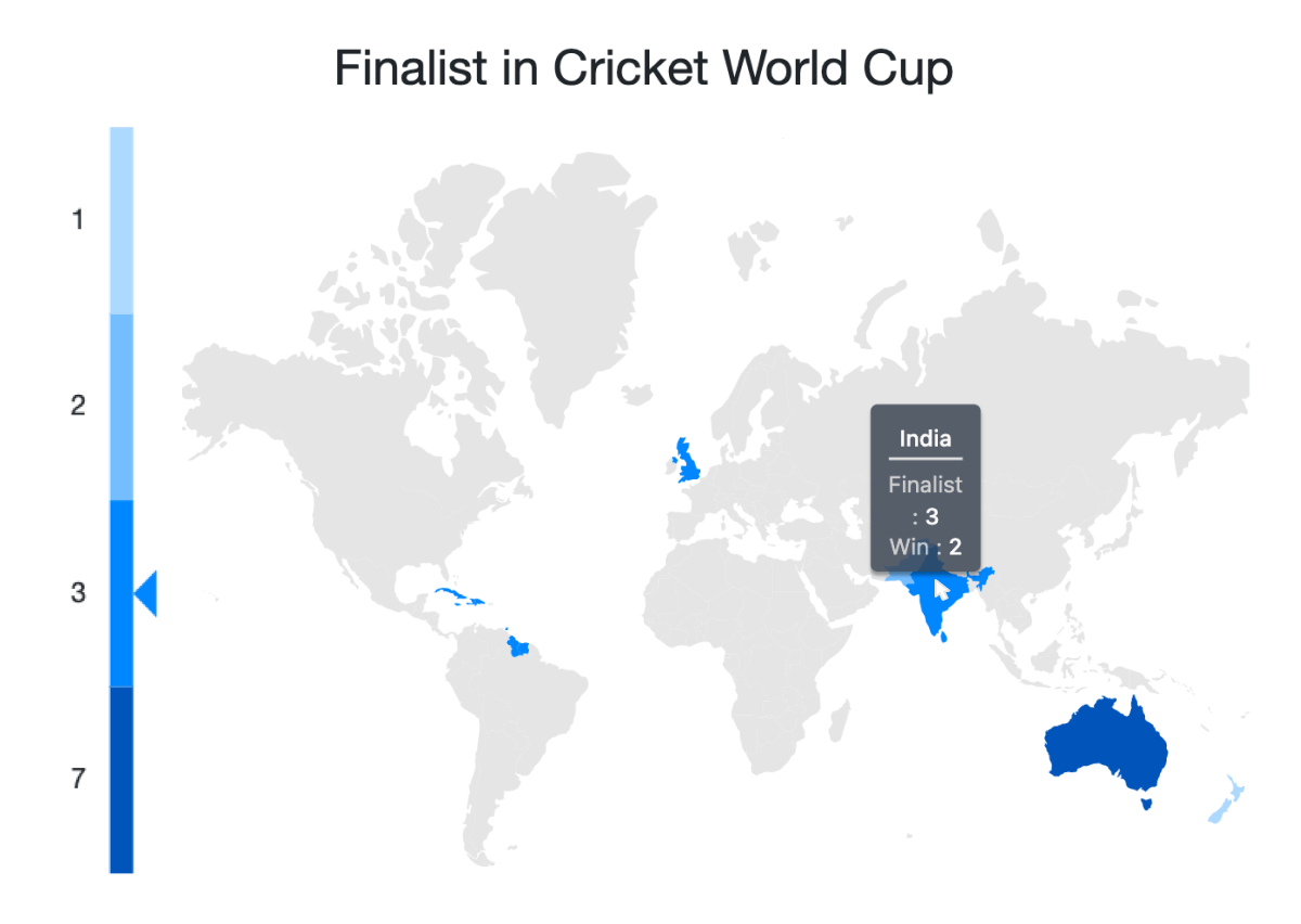 Displays a tooltip on moving mouse over the ASP.NET Core Maps.