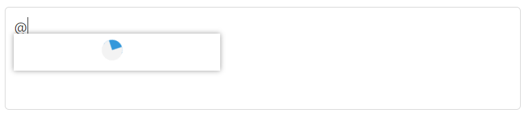 ASP.NET CORE Mention loading template