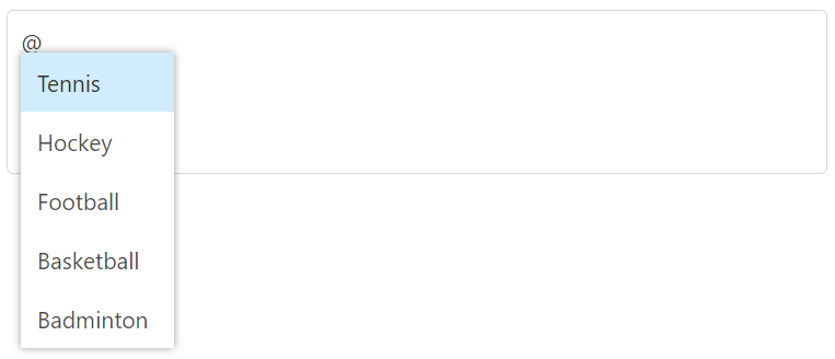 ASP.NET CORE Mention sorting