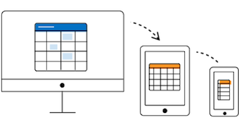 ASP Net Core scheduler - mobile layout