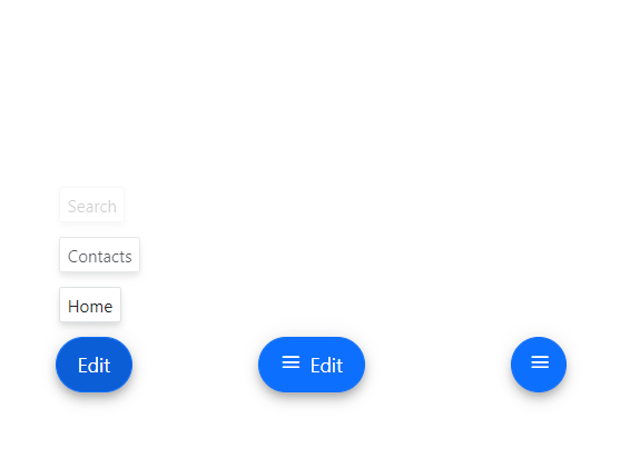 ASP.NET Core Speed Dial icon with text