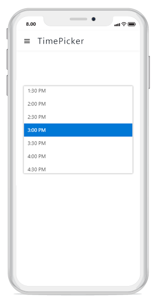 ASP.NET Core timepicker shows the popup at the center of the screen on mobile devices