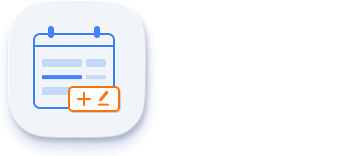 Illustration of add and edit capabilities of ASP.NET MVC Scheduler.