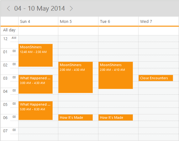 Data Binding in Scheduler