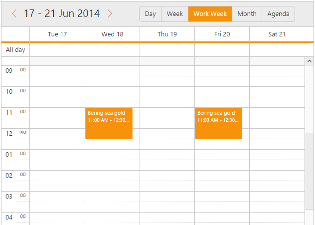 Workweek Customization