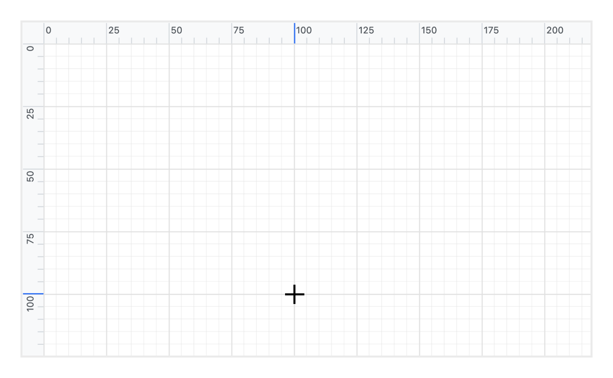 Measure the distance of nodes from the page origin by using the ruler feature in Angular Diagram control.