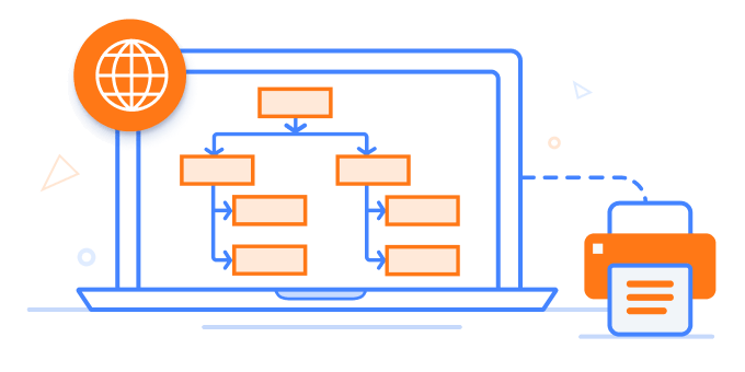 Print diagrams from the browser using JavaScript Diagram library.