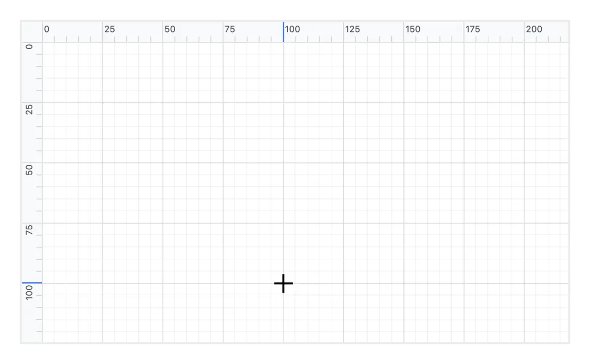 React Diagram ruler.