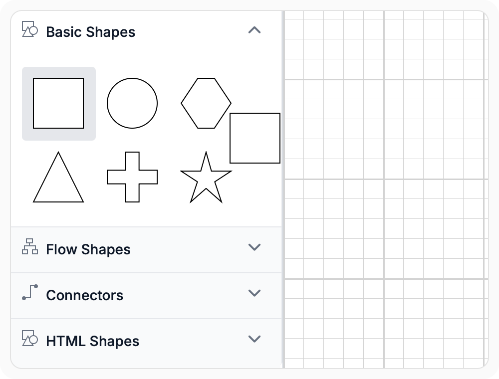 Drag-and-drop symbol placement in React Diagram Symbol Palette