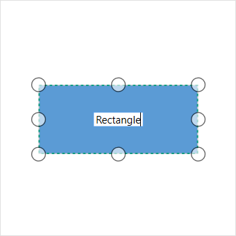Create and edit text in a diagram.