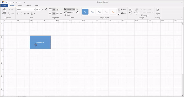 WPF Diagram Ribbon