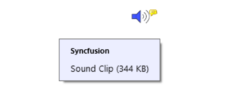 C# PDF sound annotation