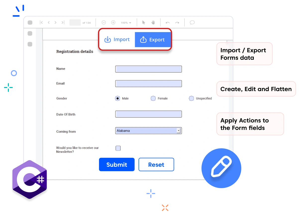 PDF Forms in Xamarin PDF.