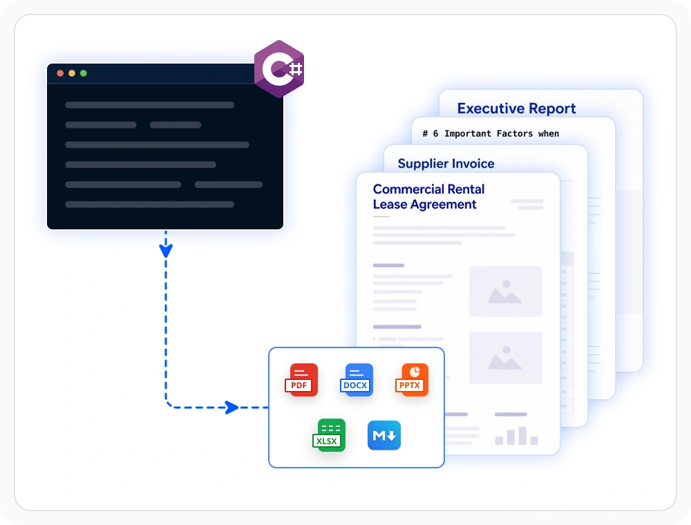 Generate documents from scratch in .NET