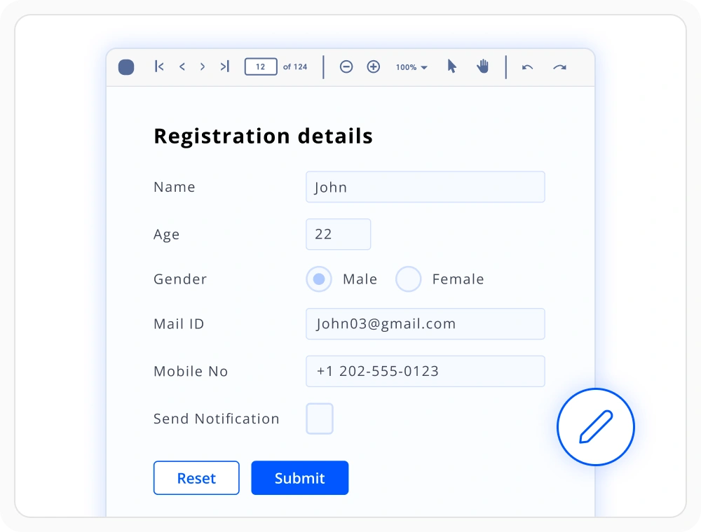 Creating interactive PDF forms
