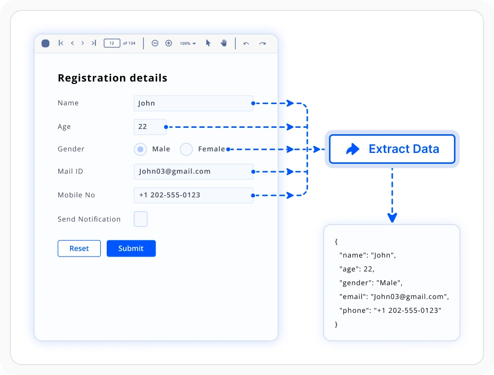 Extracting structured data