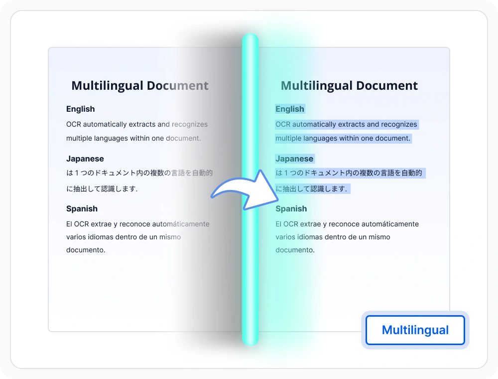 Multi-Language recognition.