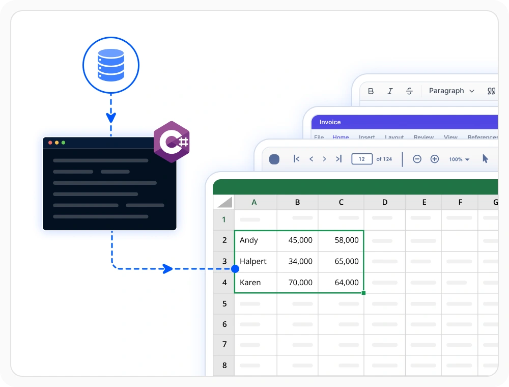 Report generation from JSON, XML, and data sources