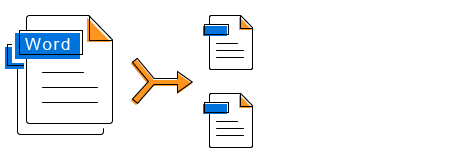 Split Word document into multiple small documents