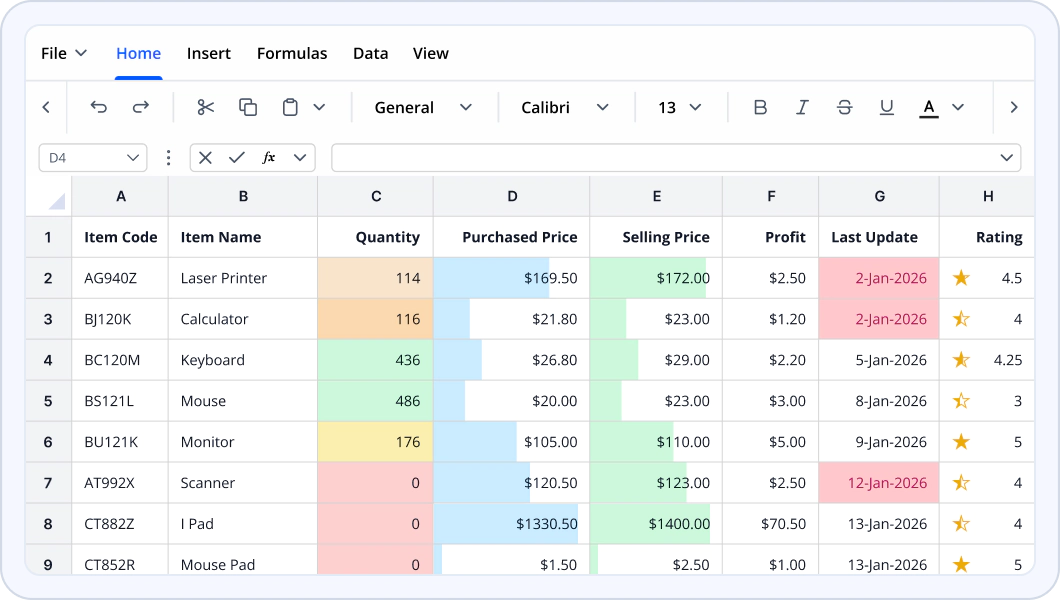 Endless possibilities with one Excel library.