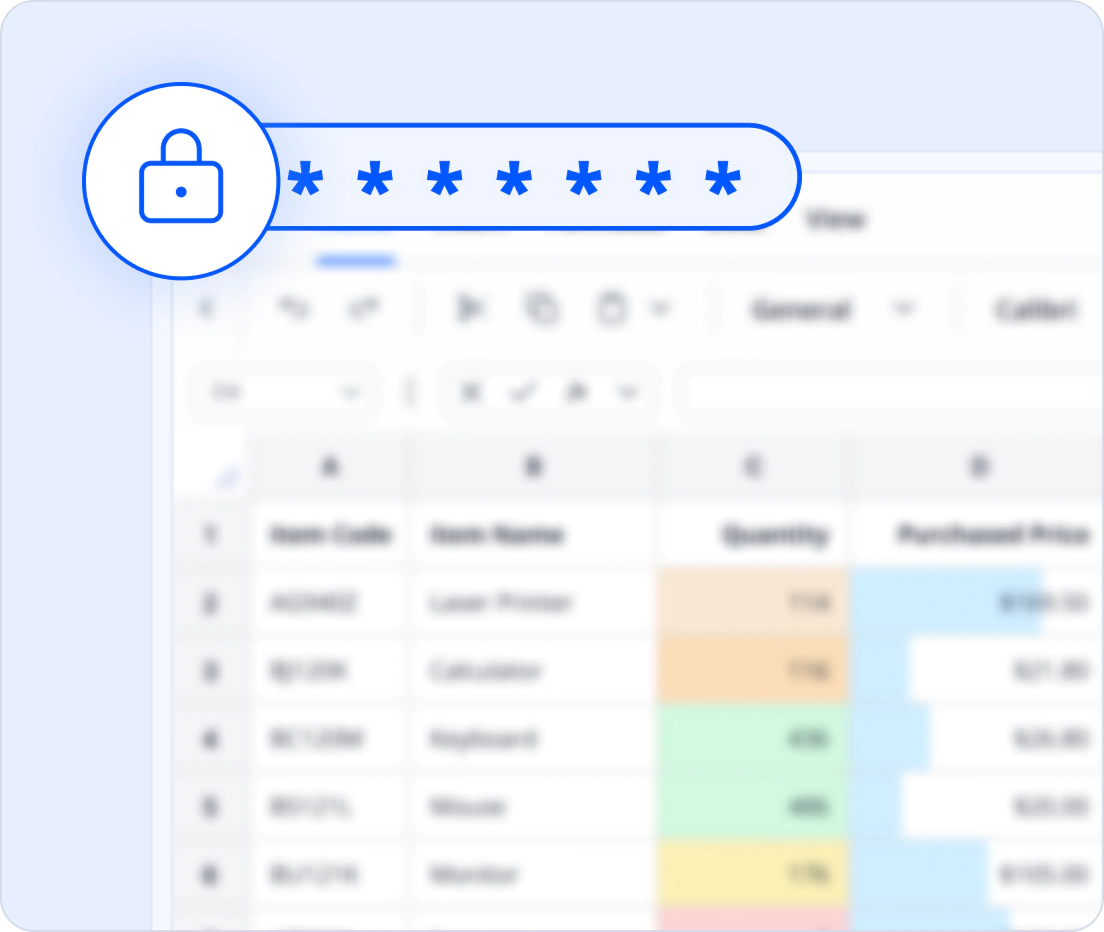 Protect sensitive workbook content with confidence.