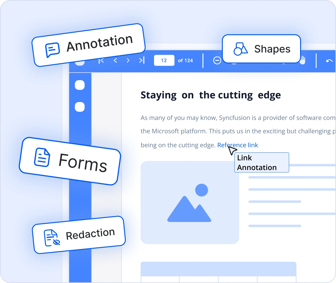JavaScript PDF Library feature set.