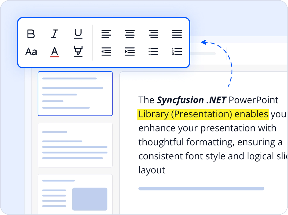 JavaScript PowerPoint Library feature set.