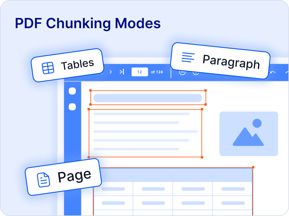 Page-aware PDF chunking.