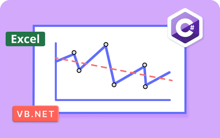 How to set trendlines for Excel chart series in C# and VB.NET