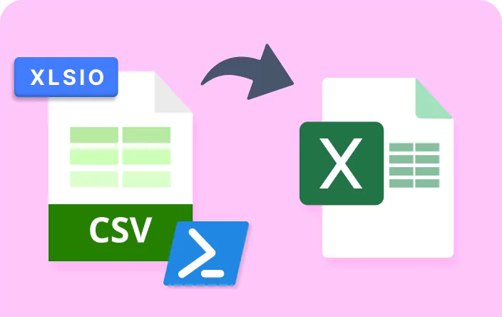How to convert a CSV file into an Excel document using XlsIO in PowerShell