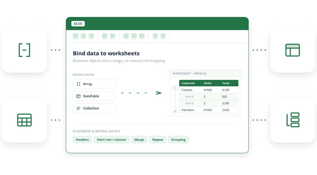 Bind datas to files