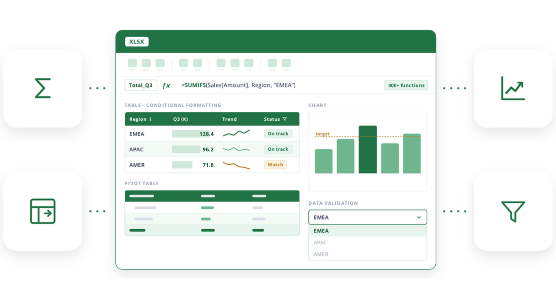 Create ready workbooks