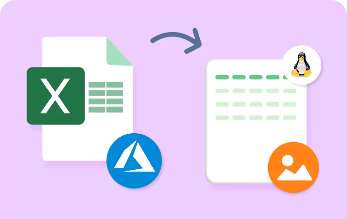 Convert an Excel worksheet to an image in Azure App Service Linux