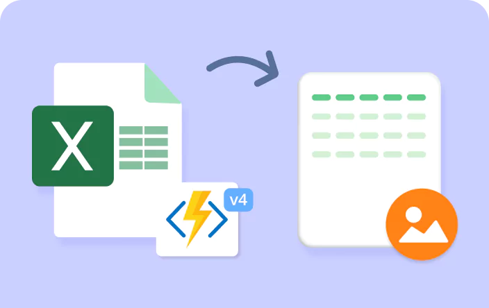 Convert an Excel worksheet to an image in Azure function v4