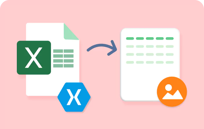 Convert an Excel worksheet to an image in Xamarin.iOS