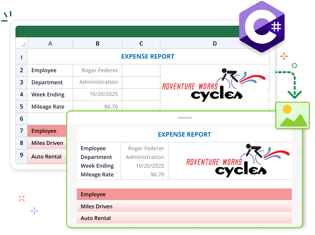 Excel to Image in .NET Excel.