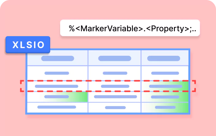 How to use horizontal argument in template markers using XlsIO