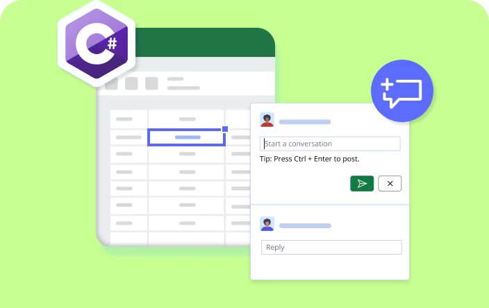 Create a threaded comment in Excel document using C#