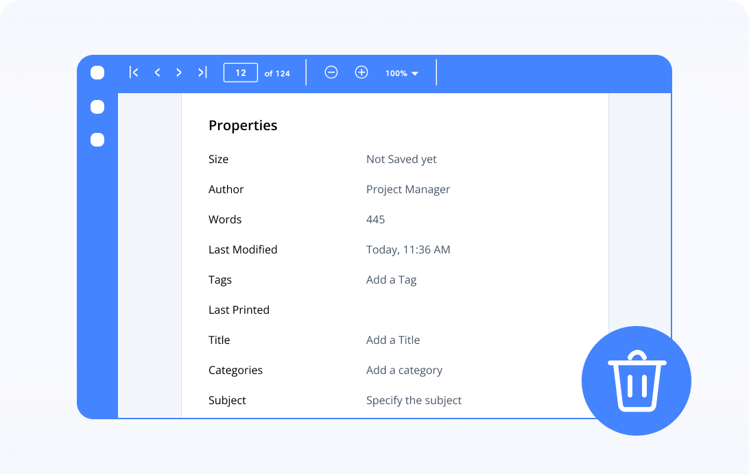 Remove metadata in .NET PDF.